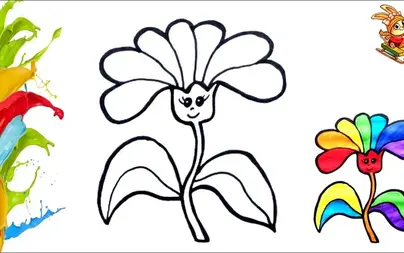Раскраска растения для детей