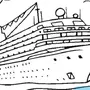 Раскраска Титаник Распечатать