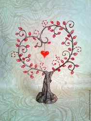 Дерево любви из бисера своими руками