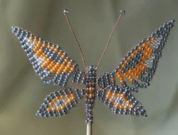 Бабочки из бисера картинки
