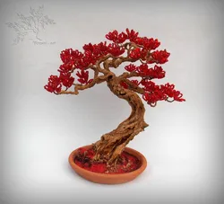 Красное Дерево Из Бисера Своими Руками