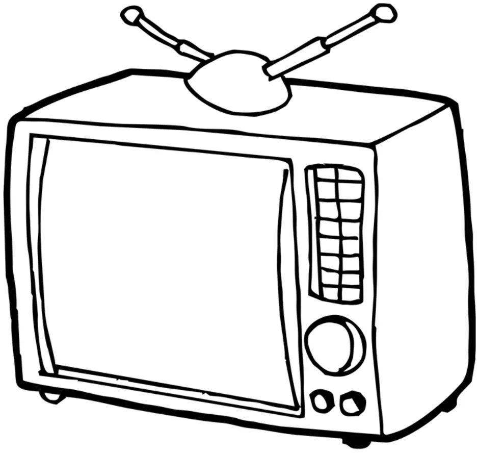 Раскраска бытовая техника телевизоры