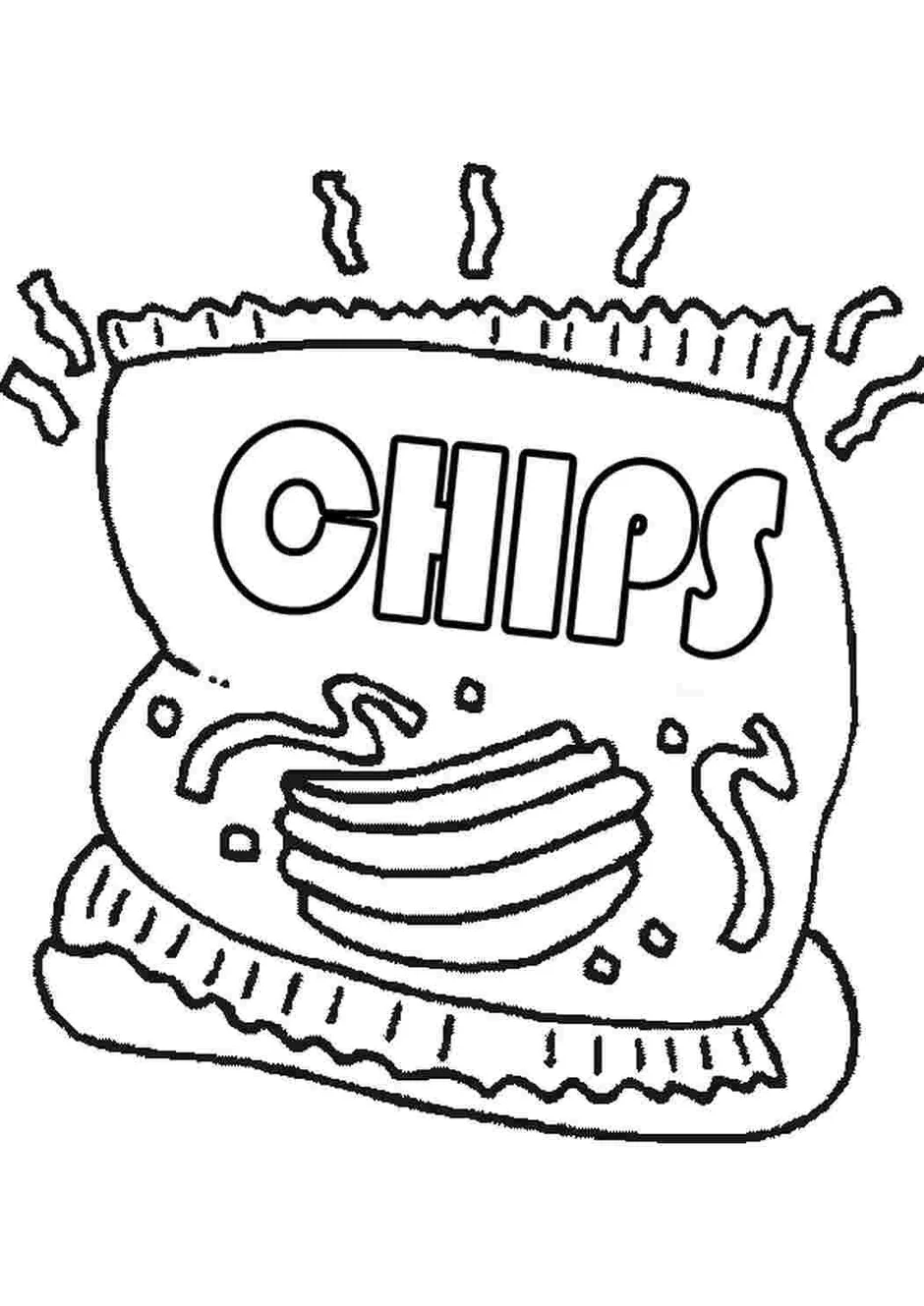 Раскраски чипсы лейс