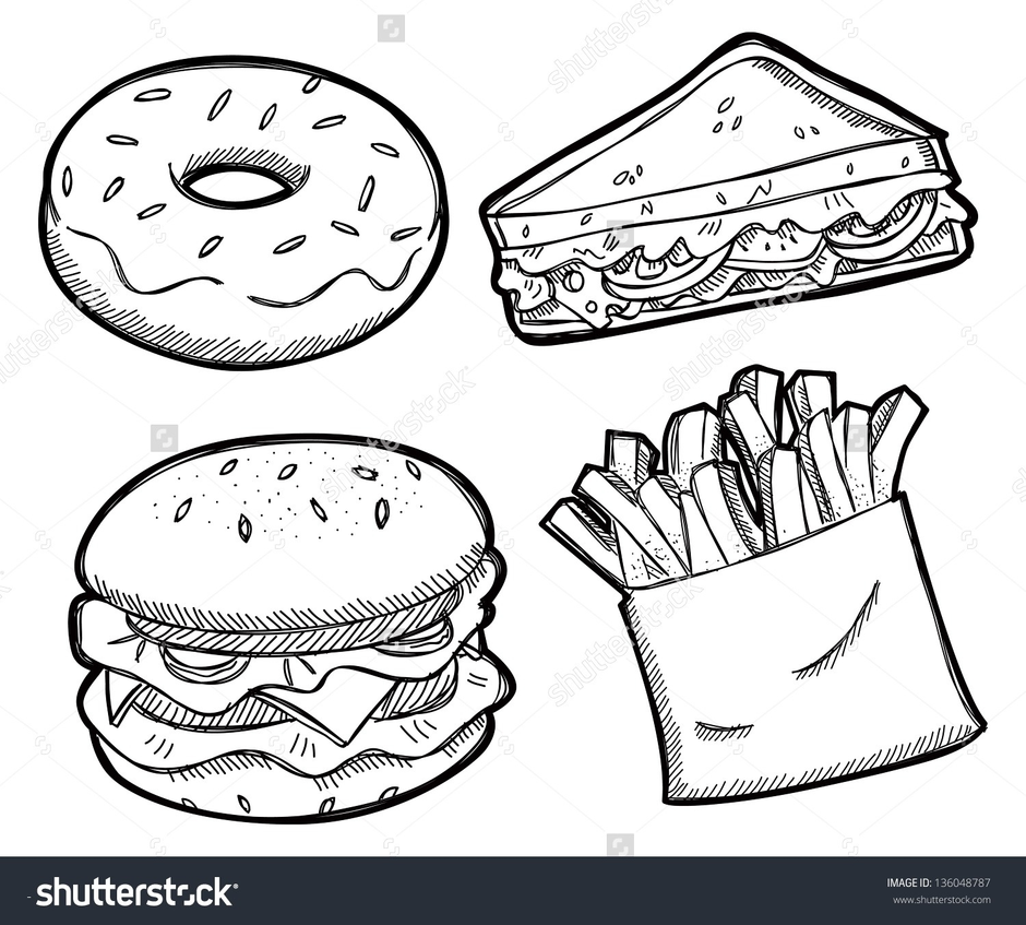 Сэндвич векторный рисунок