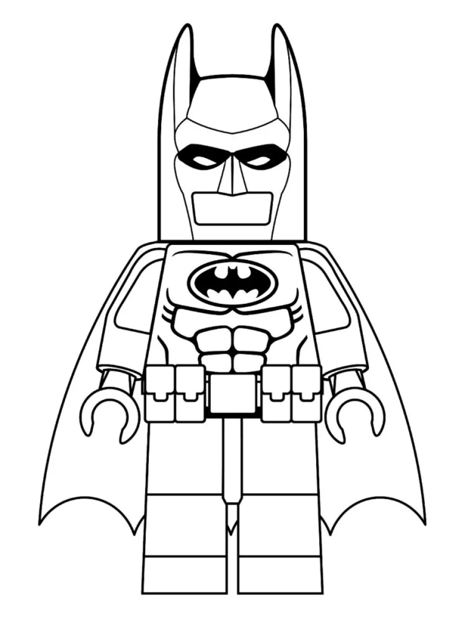 Раскраска лего бэтмен