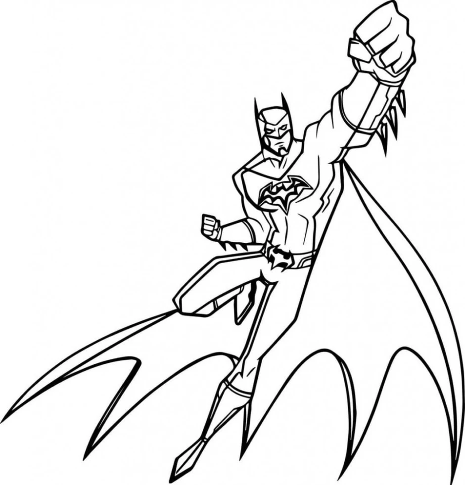 Раскраски бэтмен 2004 робин