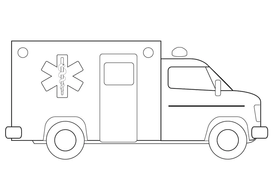 Рисуем машину скорой помощи