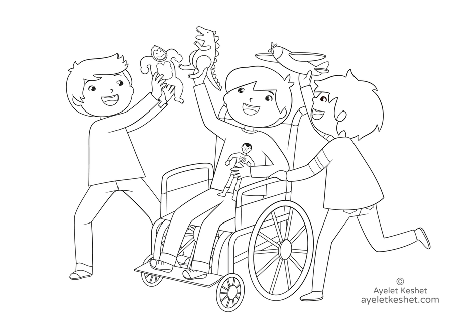 Раскраски ко дню инвалидов
