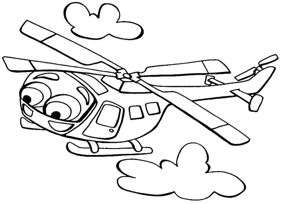 Раскраски вертолёты для мальчиков