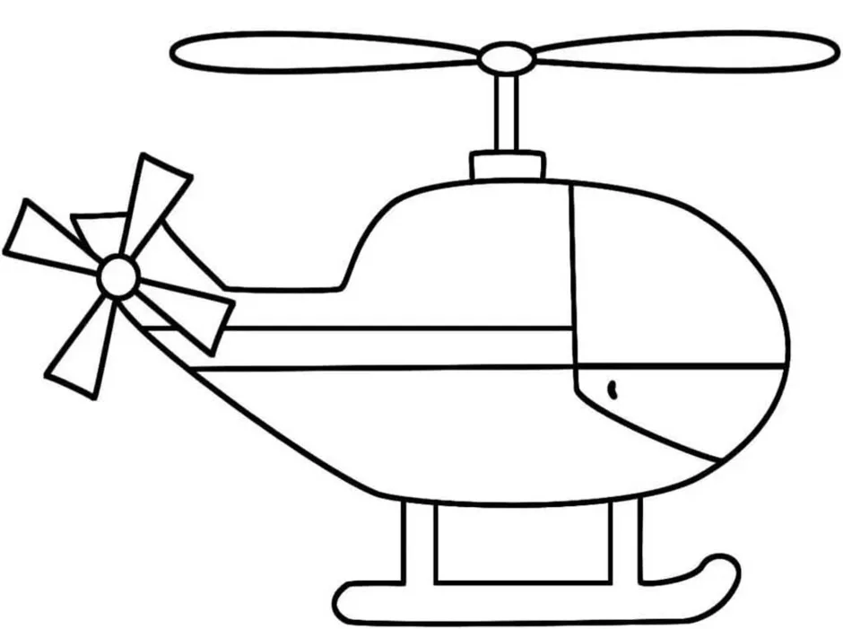 Вертолет контур для детей