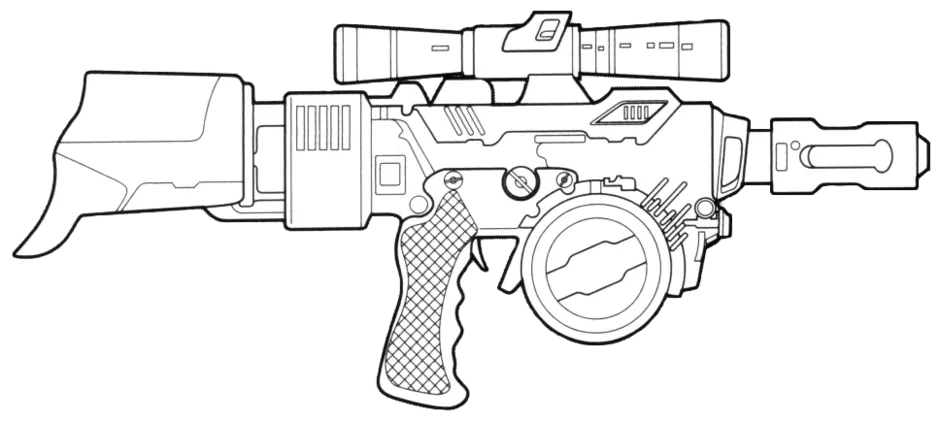 Раскраска стандофф оружие. Бластер Westar-m5. Westar-m5 Blaster Rifle. Вестар-5м бластер Звездные войны. Звёздные войны винтовка Вестар м5.