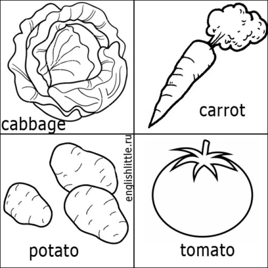 Раскраски карточки. Овощи на английском раскраска. Раскраска овощи на английском для детей. Овощи на английском для малышей раскраска. Овощи раскраска карточки.