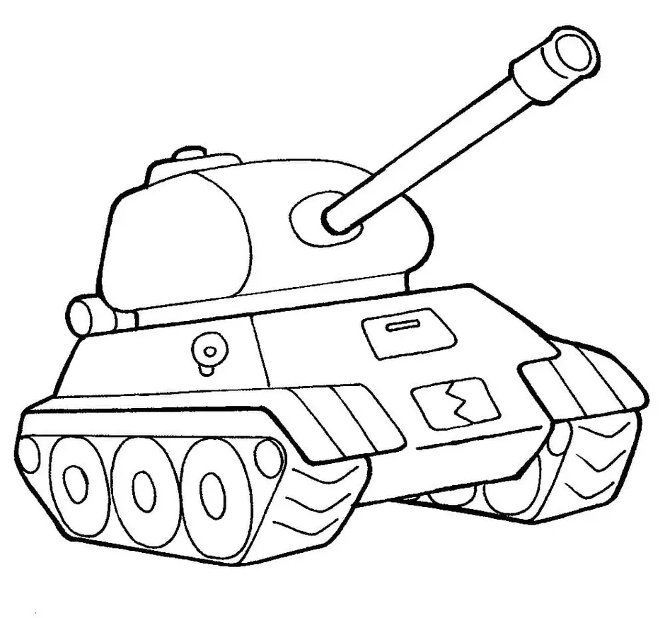 Раскраски для мальчиков танки
