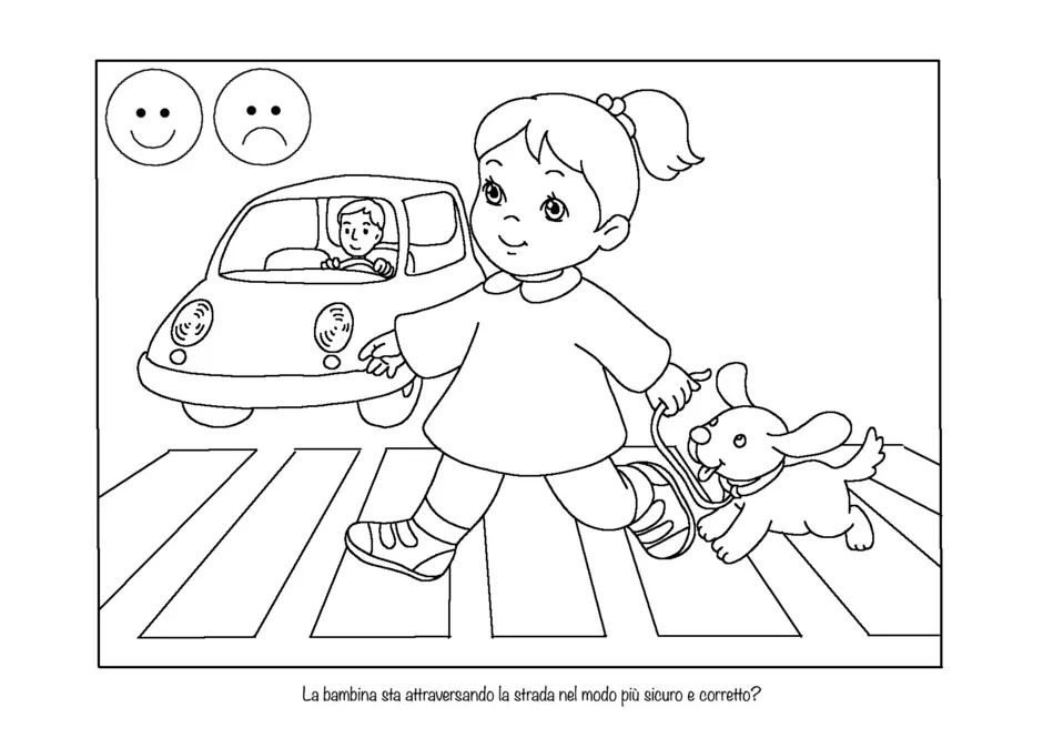 Раскраски правила дорожного движения для детей