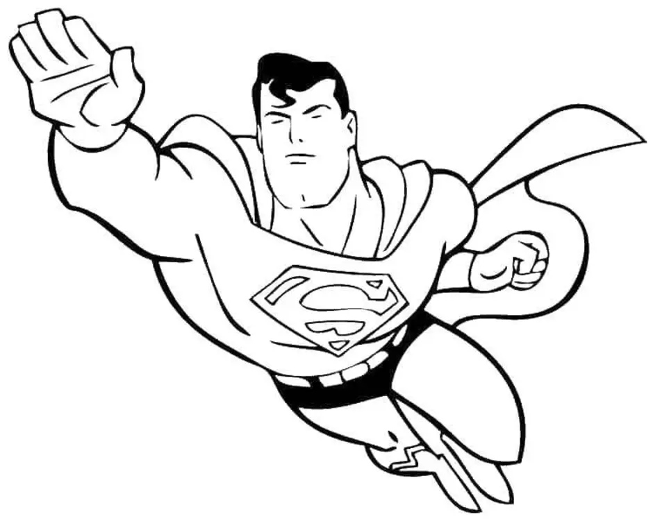 Рисунок супермена
