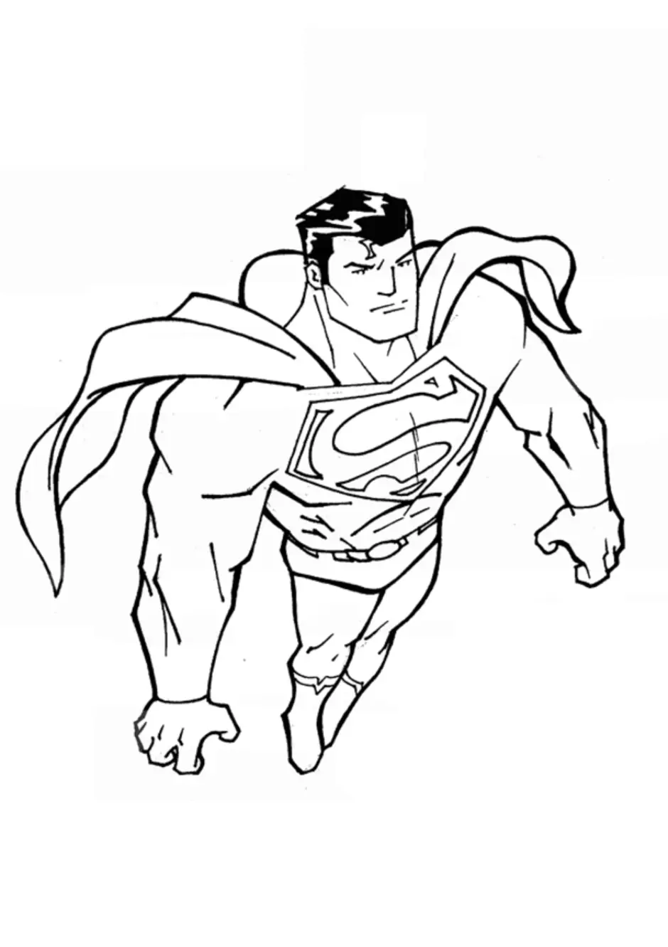 Раскраска супермен