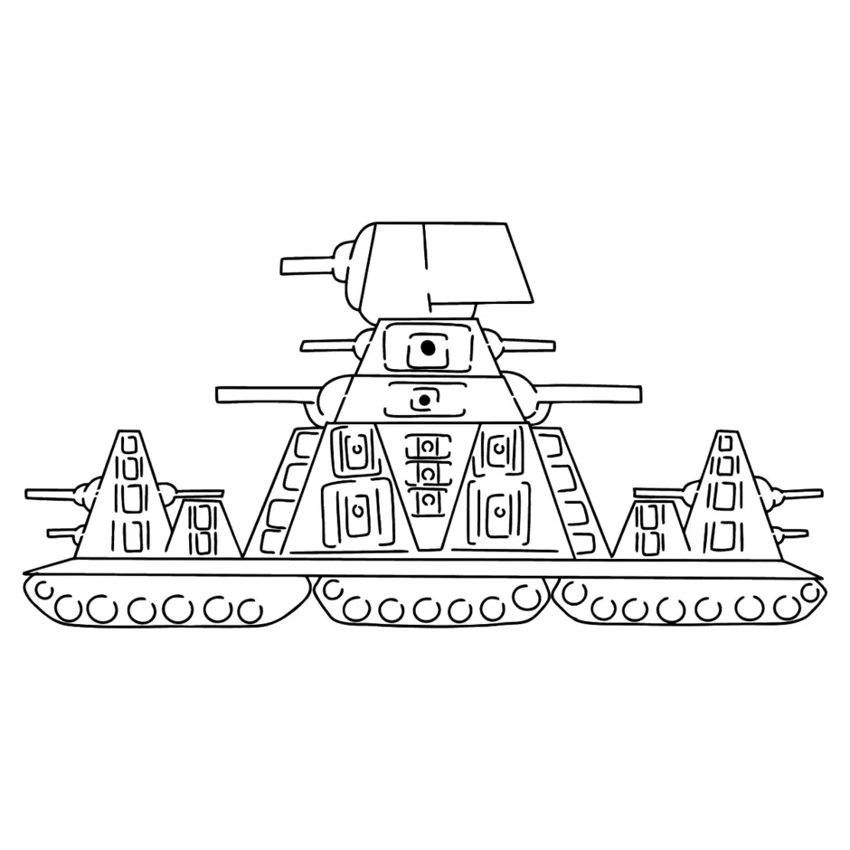 Раскраска танк ратте
