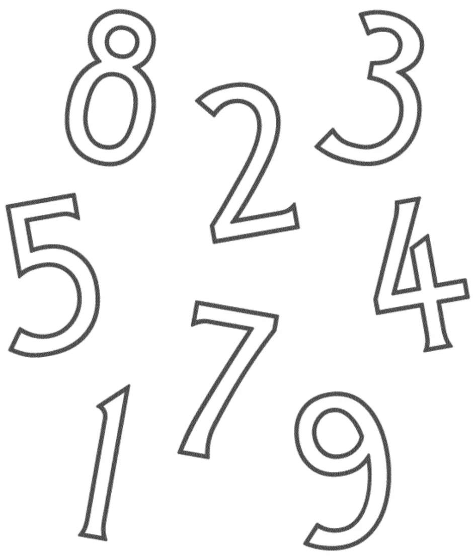 От 1 до 9 используя. Раскраска цифры. Цифры для раскрашивания от 1 до 10. Раскраски для малышей цифры. Изображение цифр.