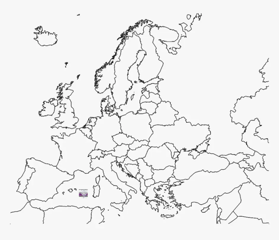 Карта европы для маппинга