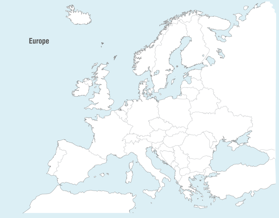 Карта европы