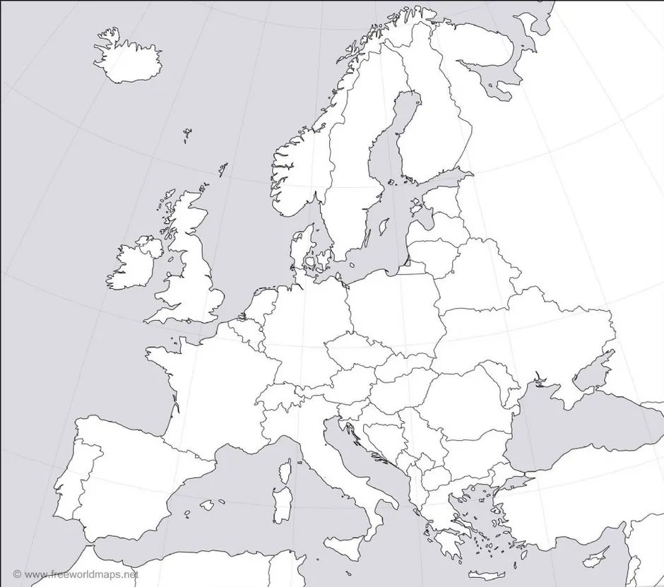 Белая карта европы