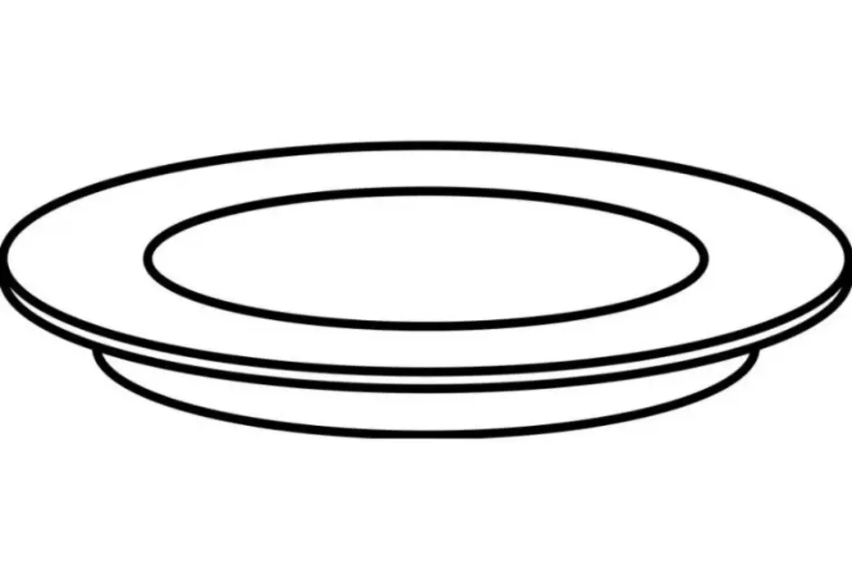 Тарелка шаблон для рисования