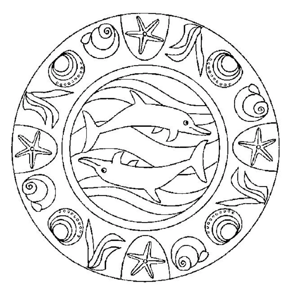 Животный орнамент в круге
