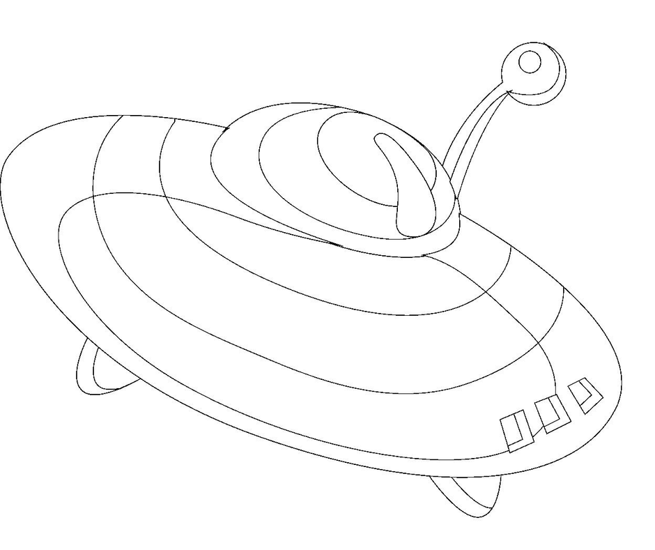 Раскраска амонг ас летающая тарелка