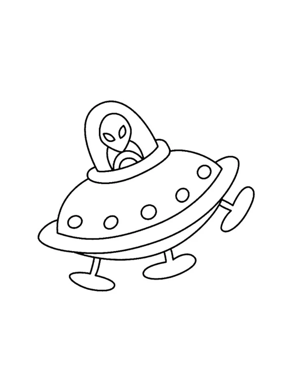 Космический корабль раскраска для детей