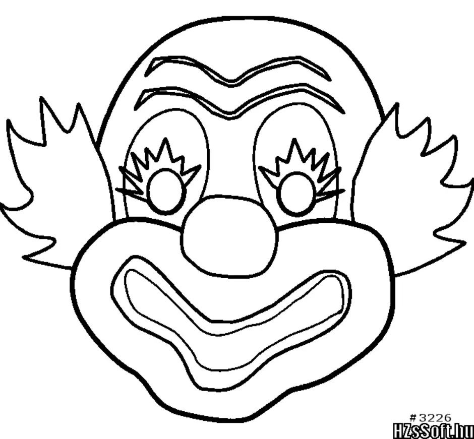 Рисование маска клоуна. Лицо клоуна. Раскраска лицо клоуна без волос. Лицо клоуна раскраска. Лицо клоуна шаблон.