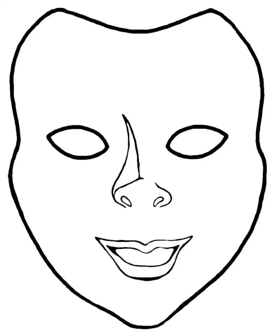 Трафарет маски для лица