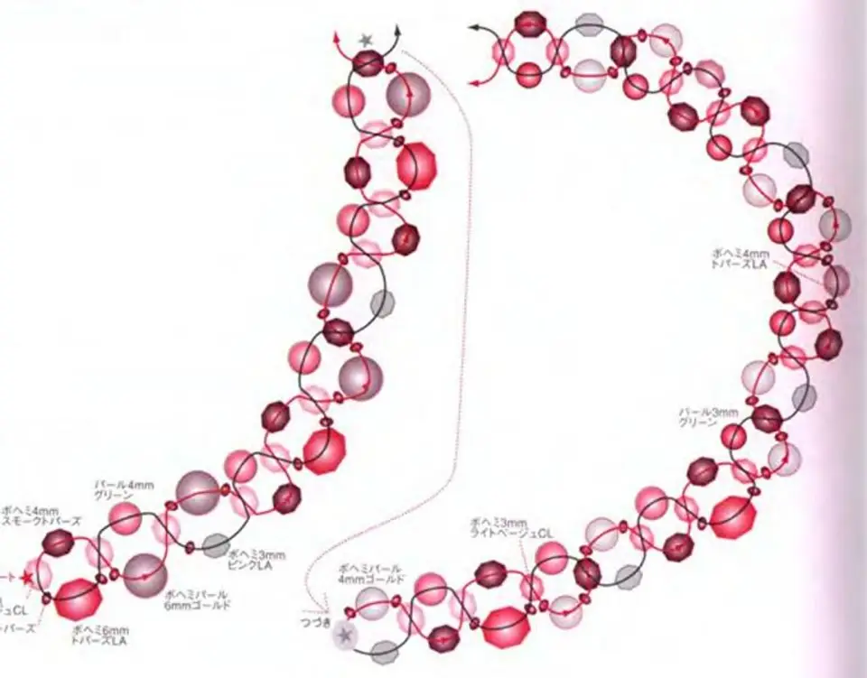 Ожерелья своими руками схемы. Бусы из бисера и бусин своими руками схемы для начинающих. Схема плетения колье из бисера и стекляруса. Ожерелье из бисера и бусин схемы. Бусы своими руками из бусин и бисера простые схемы для начинающих.