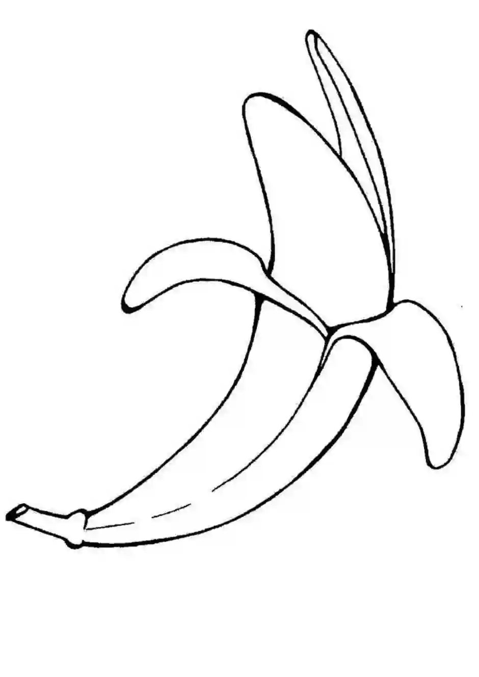Раскраска бананы