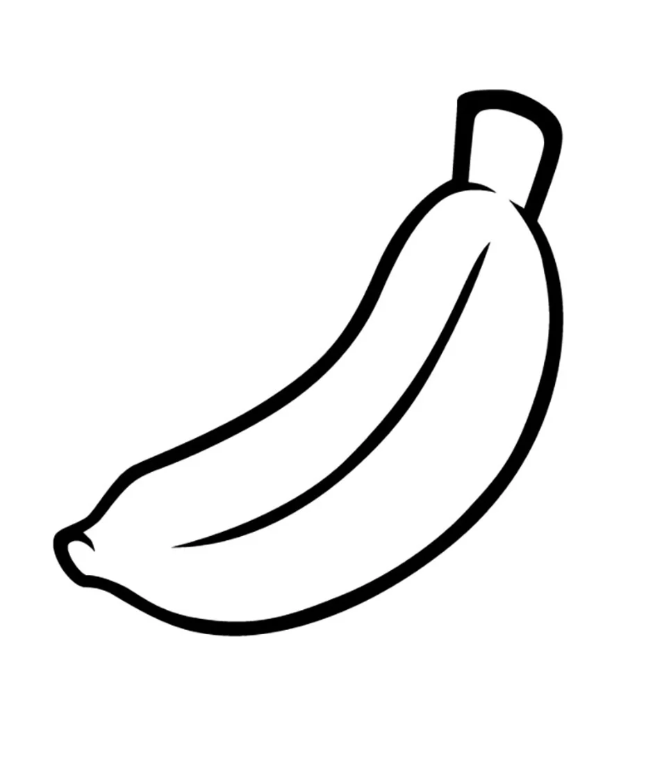 Раскраска бананы