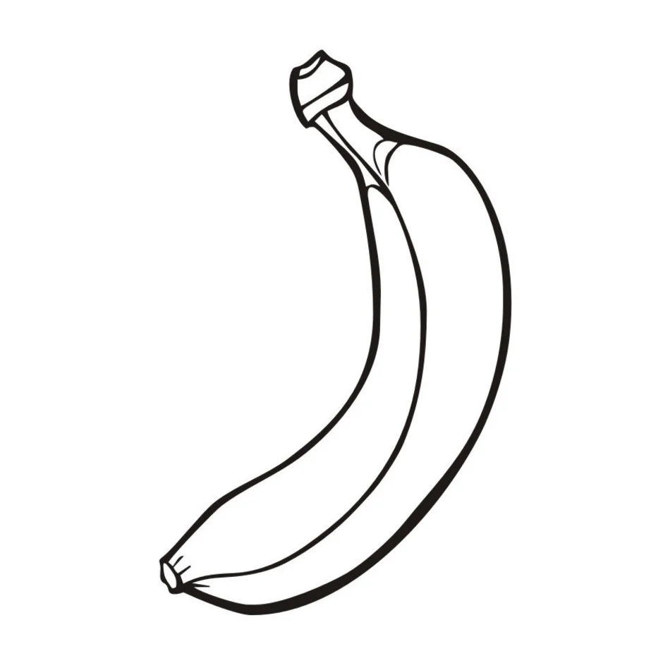 Раскраска банан ес