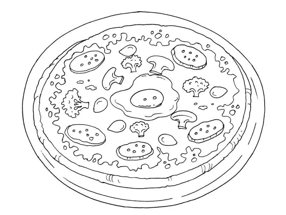 Пицца рисунок для детей