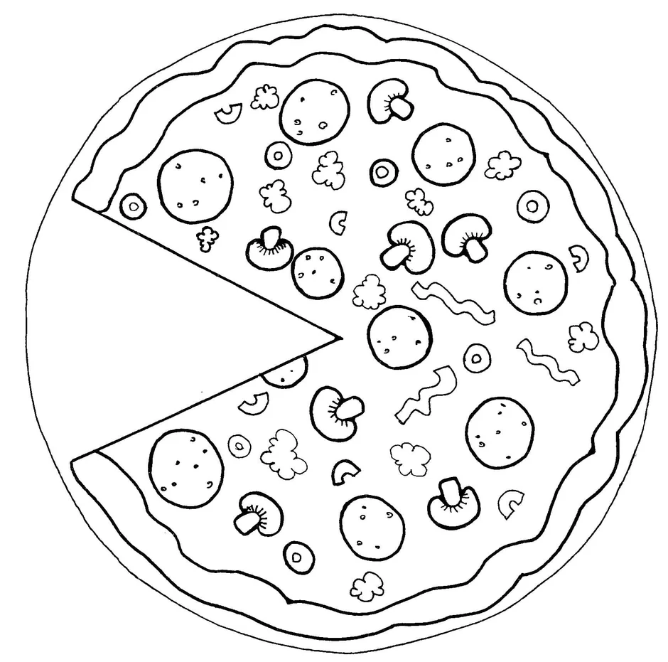 Пицца для распечатки