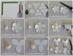 Делаем цветы из бумаги своими руками для скрапбукинга