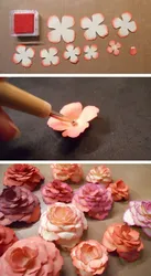 Делаем цветы из бумаги своими руками для скрапбукинга