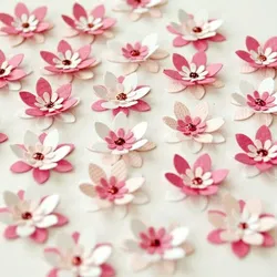 Бумажные цветы своими руками из бумаги для скрапбукинга
