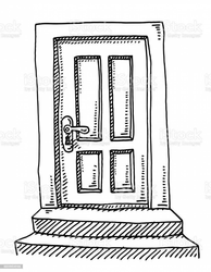 Скрапбукинг дверь рисунок