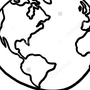 Раскраска Глобуса Земли Для Детей