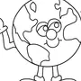 Раскраска глобуса земли для детей