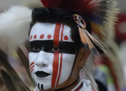 Раскраска индейцев на лице