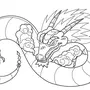 Раскраска китайский дракон
