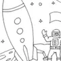 Раскраски Ко Дню Космонавтики 1 Класс