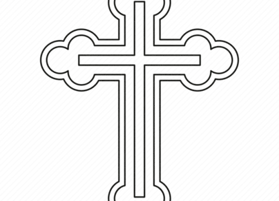 Раскраска крест православный