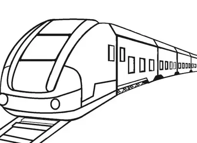 Раскраска поезд метро