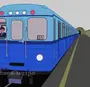 Раскраска Поезд Метро