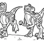 Раскраска лего динозавры